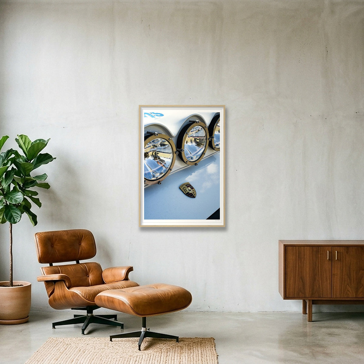 Eyes on Dakar — 70×100cm, 28×39" Oak Frame