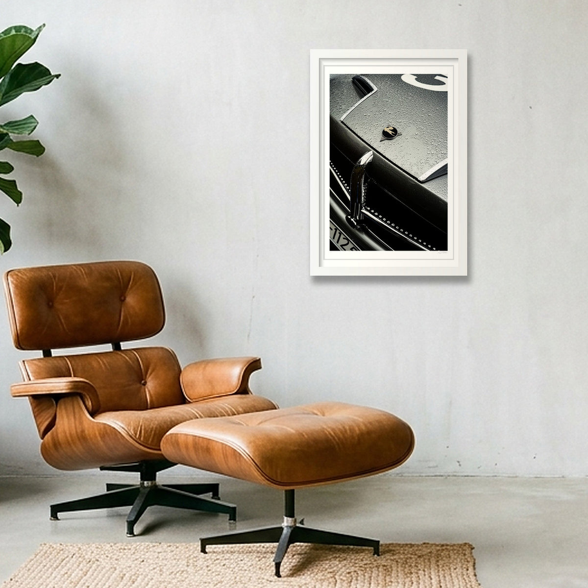 Winged Unicorn — 30×45cm, 12×18" White Frame