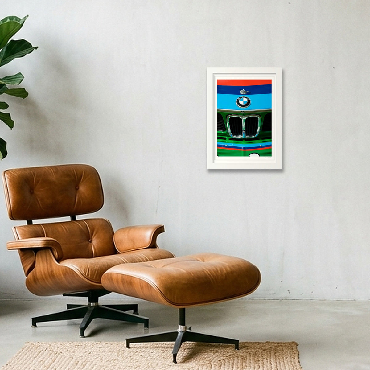 A Nose Ahead - BMW — A4 (21×30cm, 8×12") White Frame