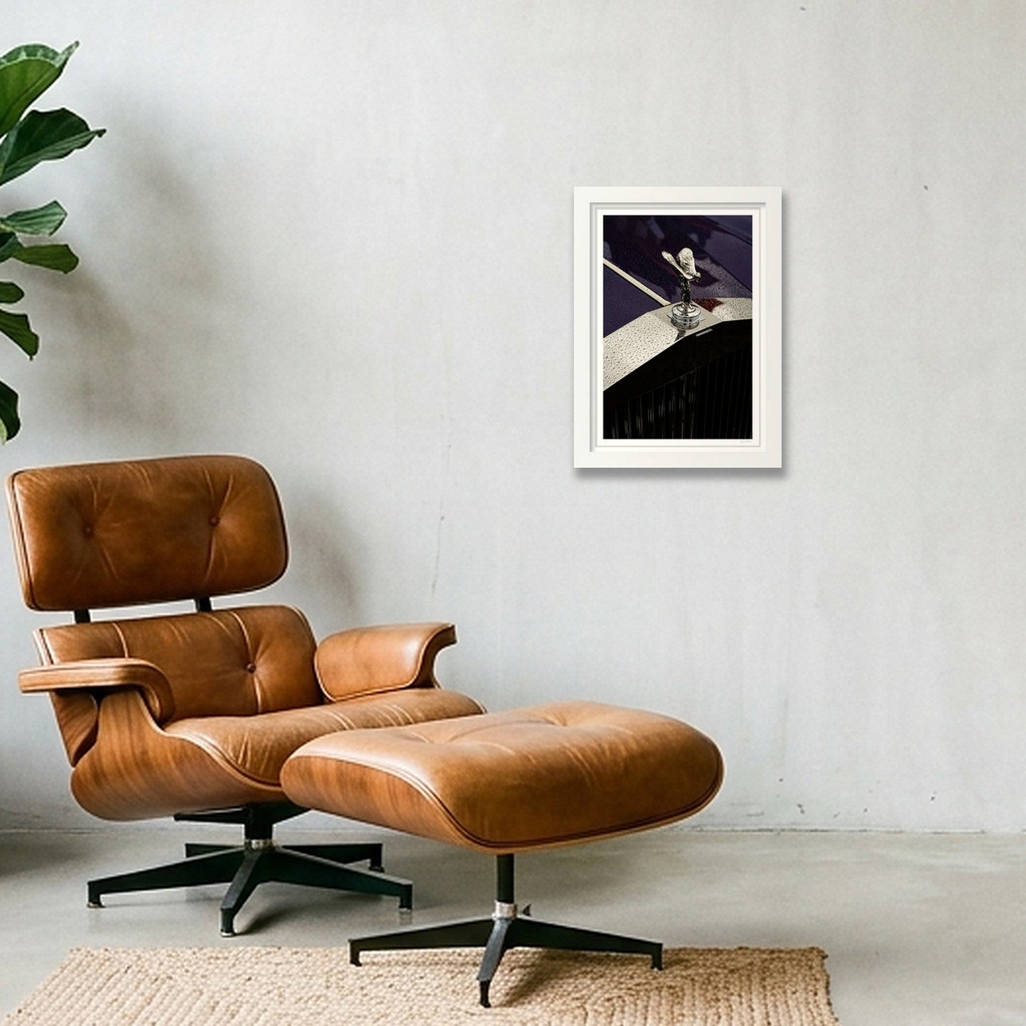 Ecstasy on a Ledge — A4 (21×30cm, 8×12") White Frame