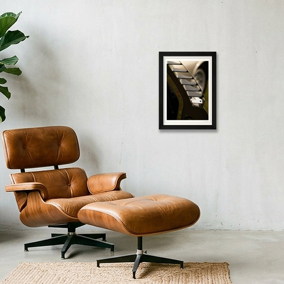 Chrome Gills — A4 (21×30cm, 8×12") Black Frame