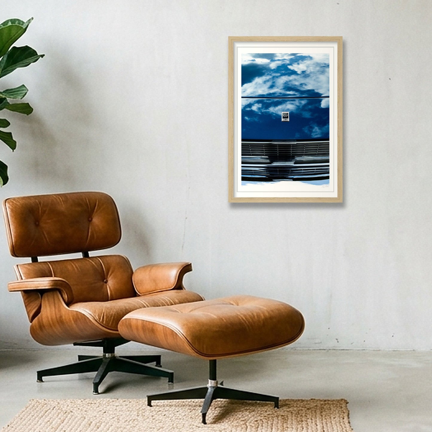  Clouds on Monteverdi — 30×45cm, 12×18" Oak Frame