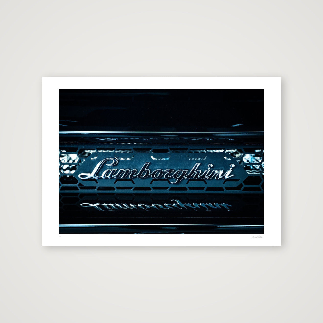Lambo Electric Blue — A3 (42×30cm, 17×12") Print only