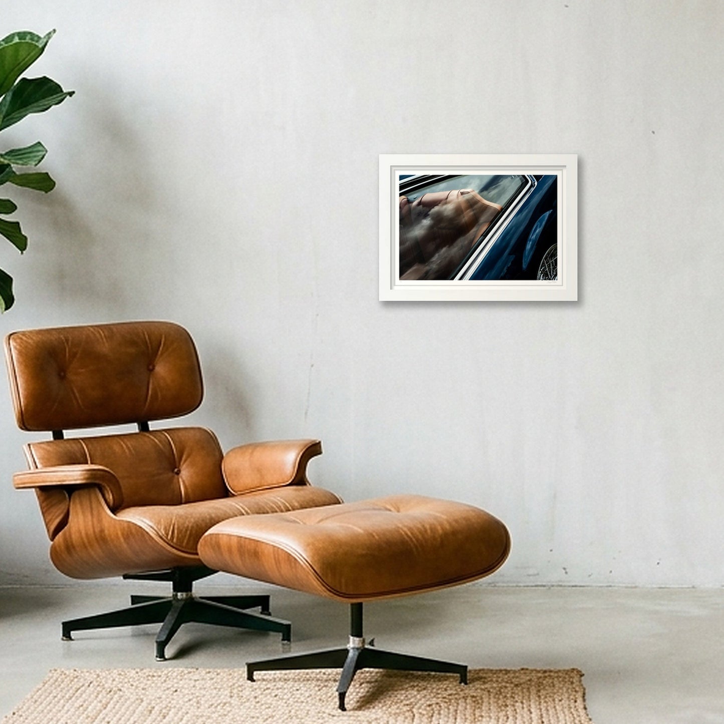 Leather and Chrome - Monteverdi — A4 (30×21cm, 12×8") White Frame