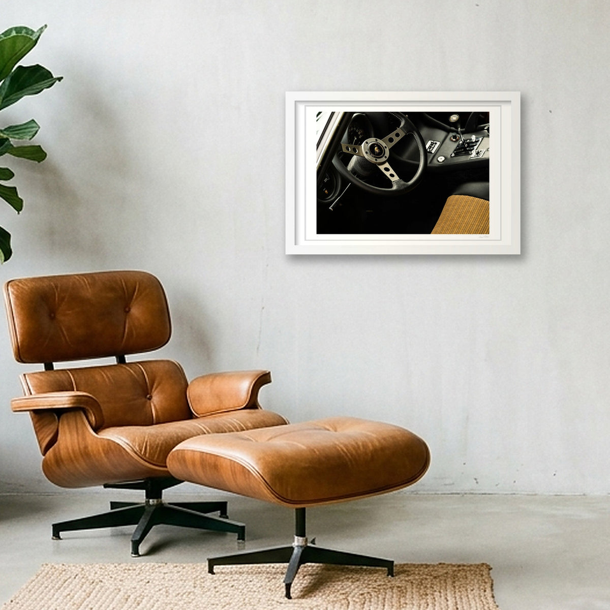 The Italian Suit — 45×30cm, 18×12" White Frame