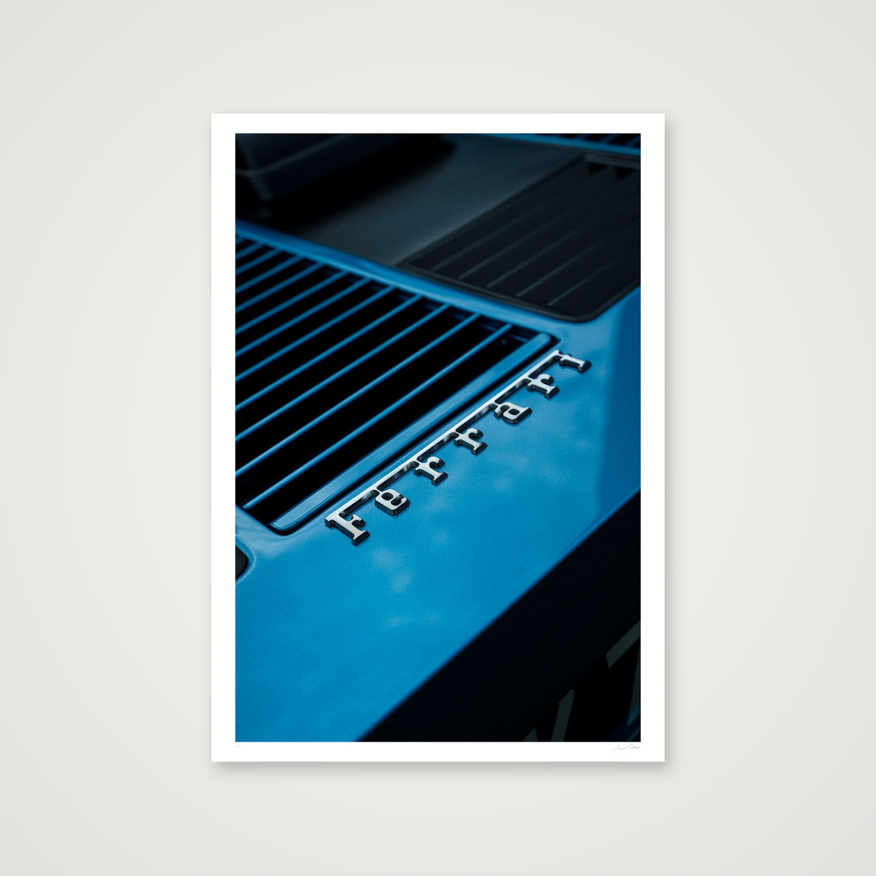 The Electric Blue Boxer — 70×100cm, 28×39" Print only