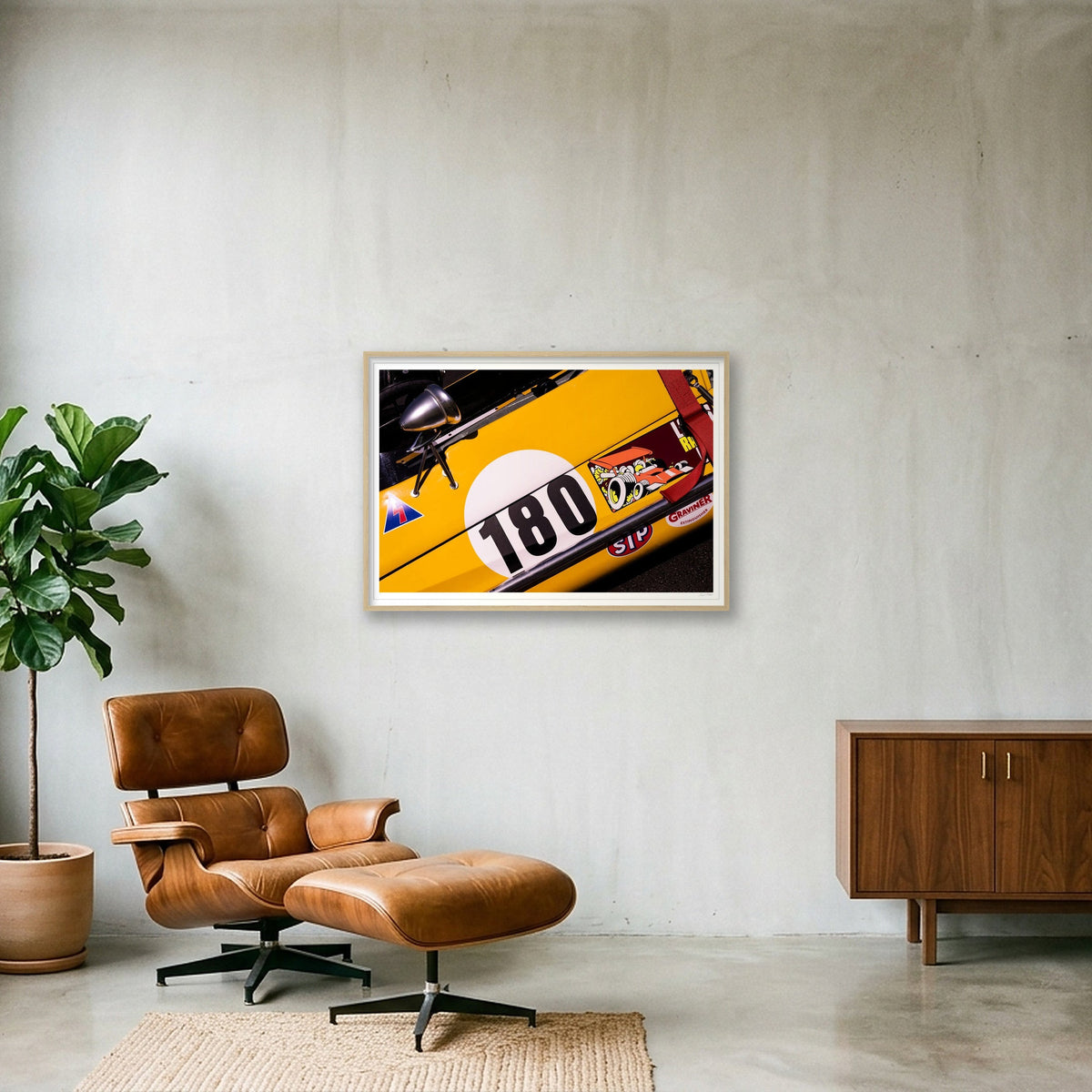 One Hunded and Eighty — 100×70cm, 39×28" Oak Frame