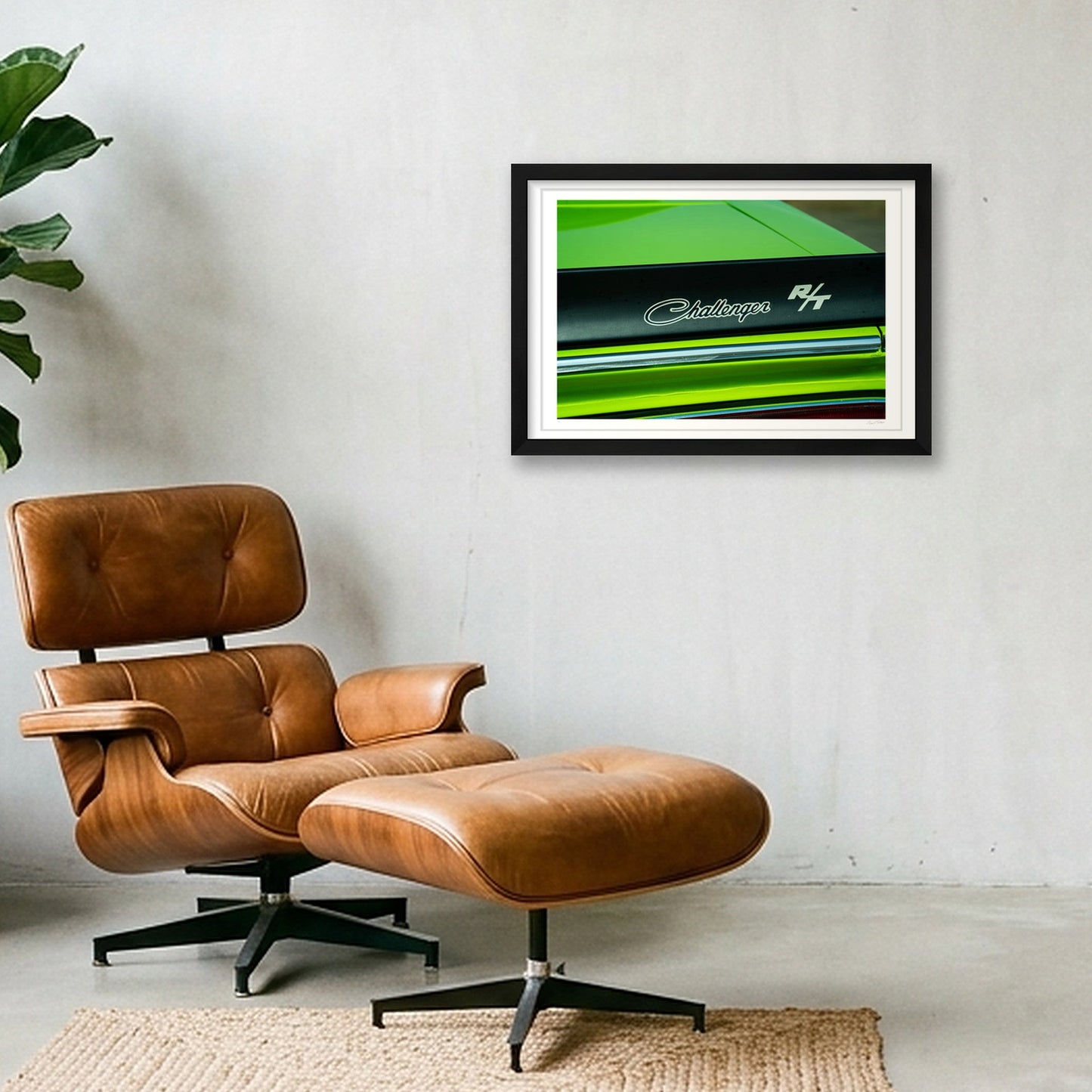 Lime_Challenger — 45×30cm, 18×12" Black Frame