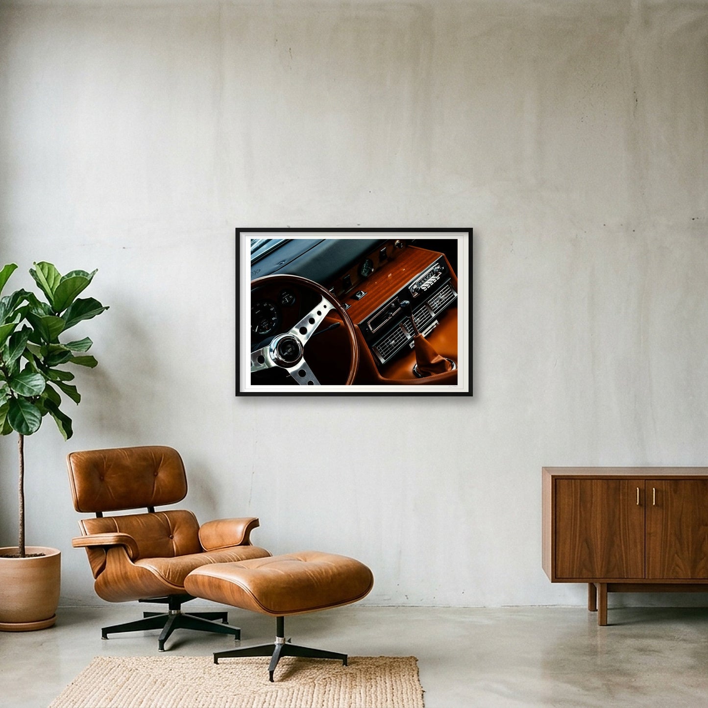 Interior Opulence - Monteverdi — 100×70cm, 39×28" Black Frame
