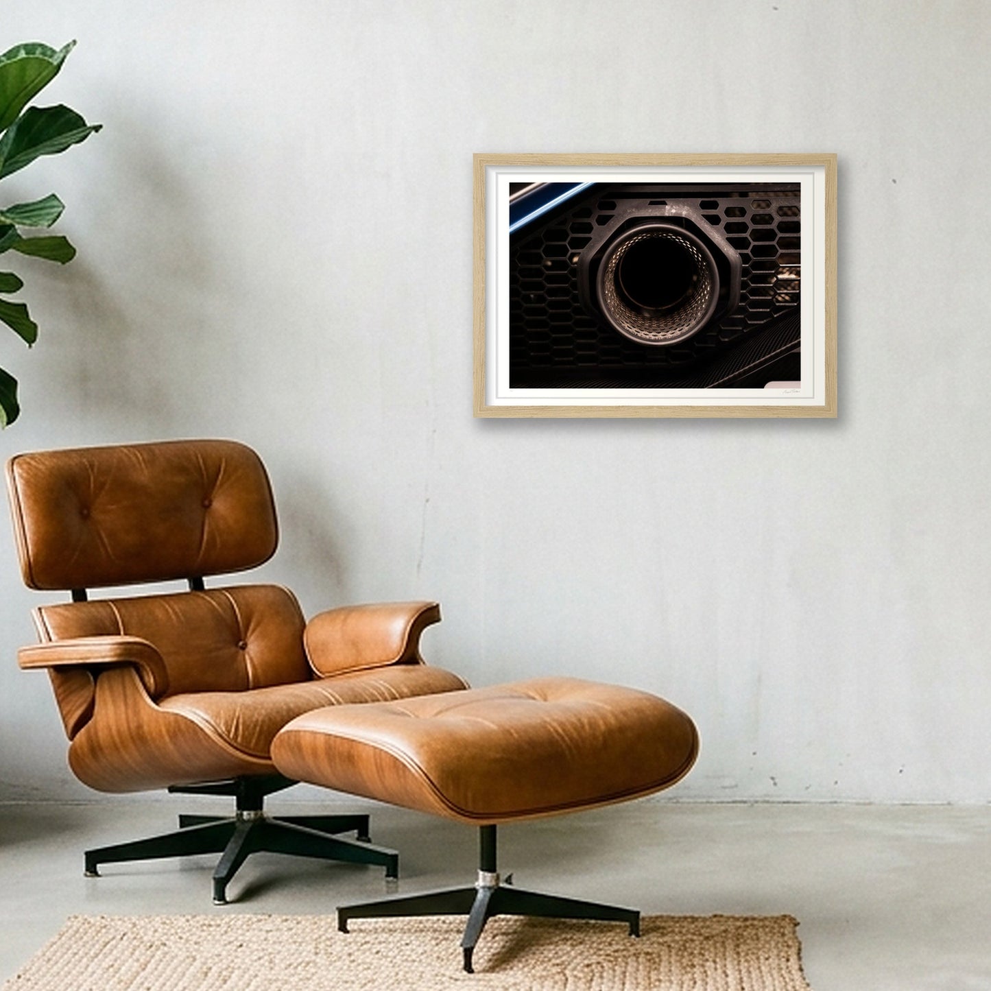The Kraken's Breath — A3 (42×30cm, 17×12") Oak Frame