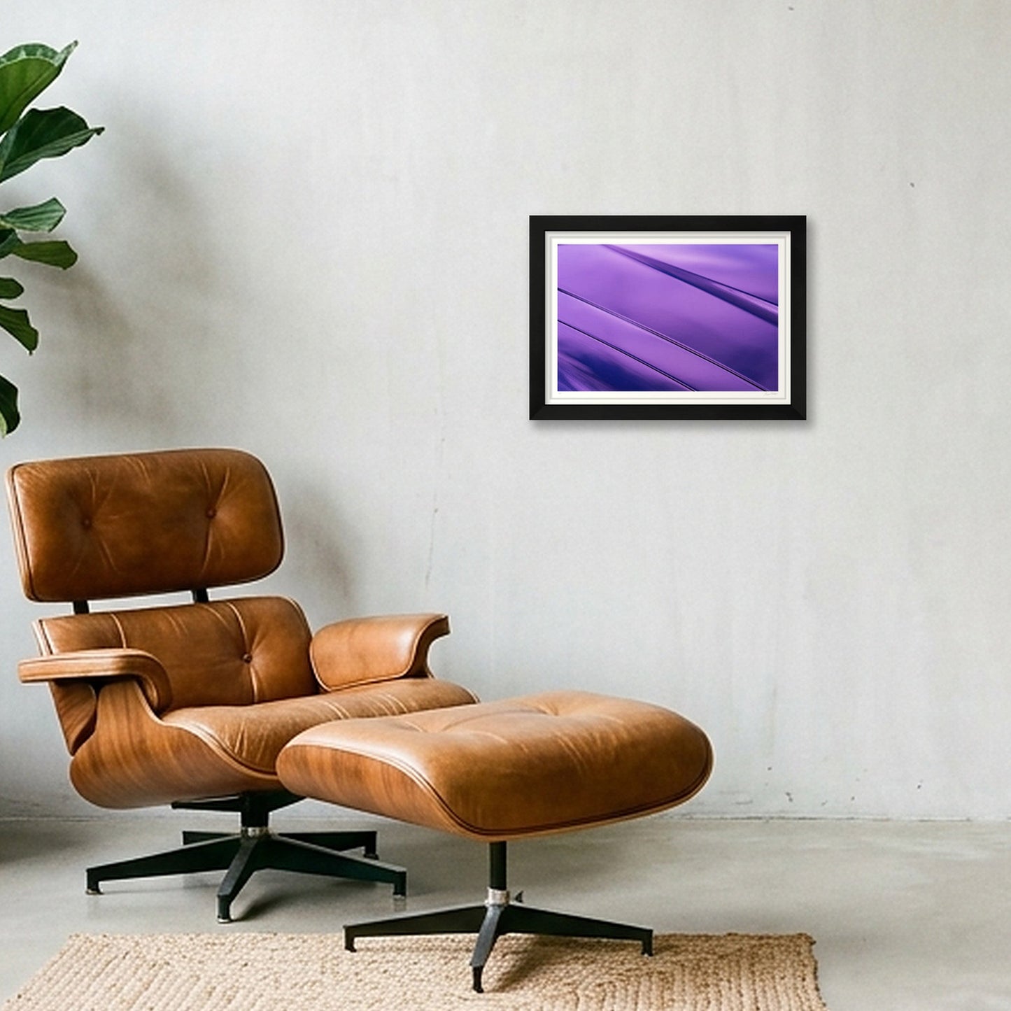 The Silk Cat — A4 (30×21cm, 12×8") Black Frame