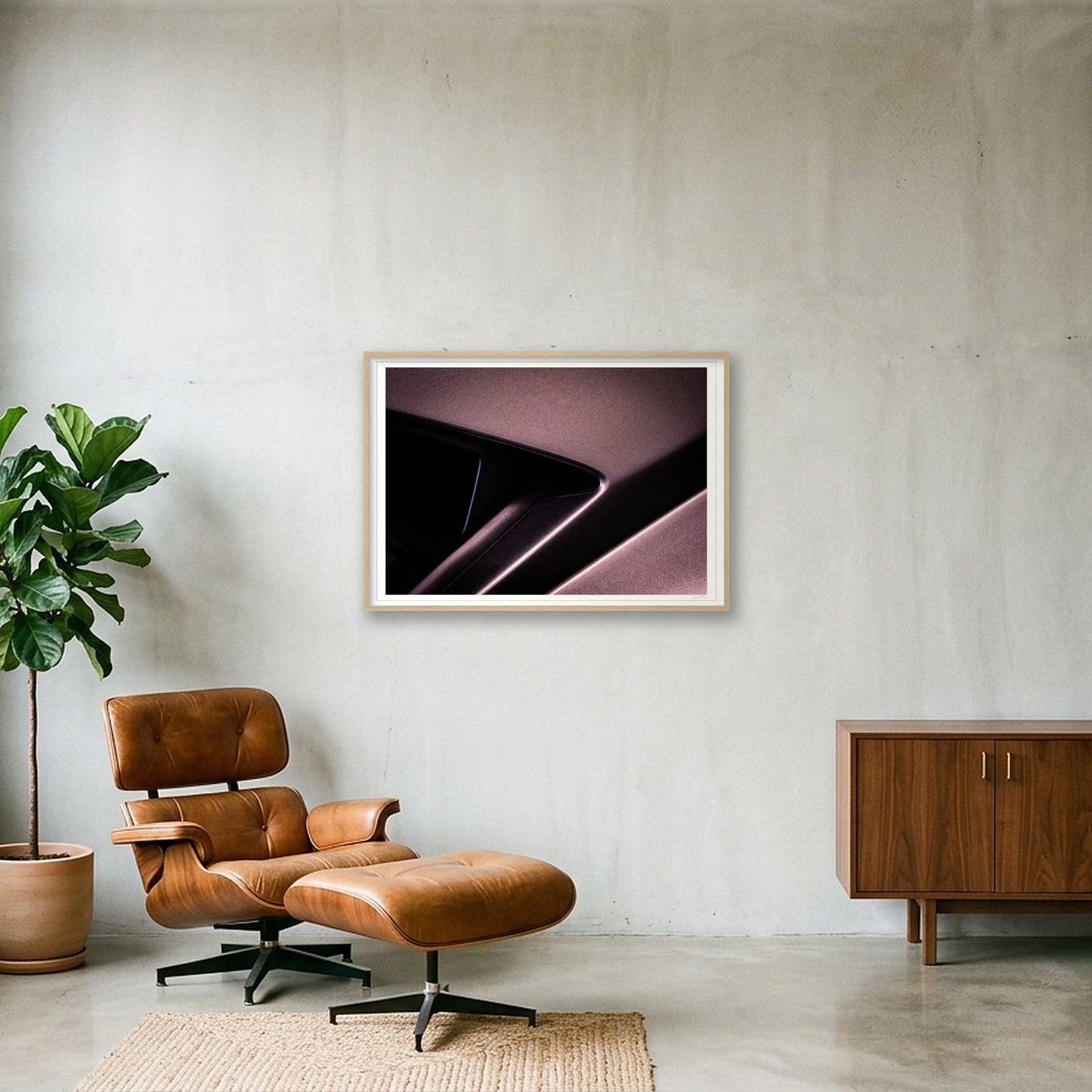 Dark Matter — 100×70cm, 39×28" Oak Frame