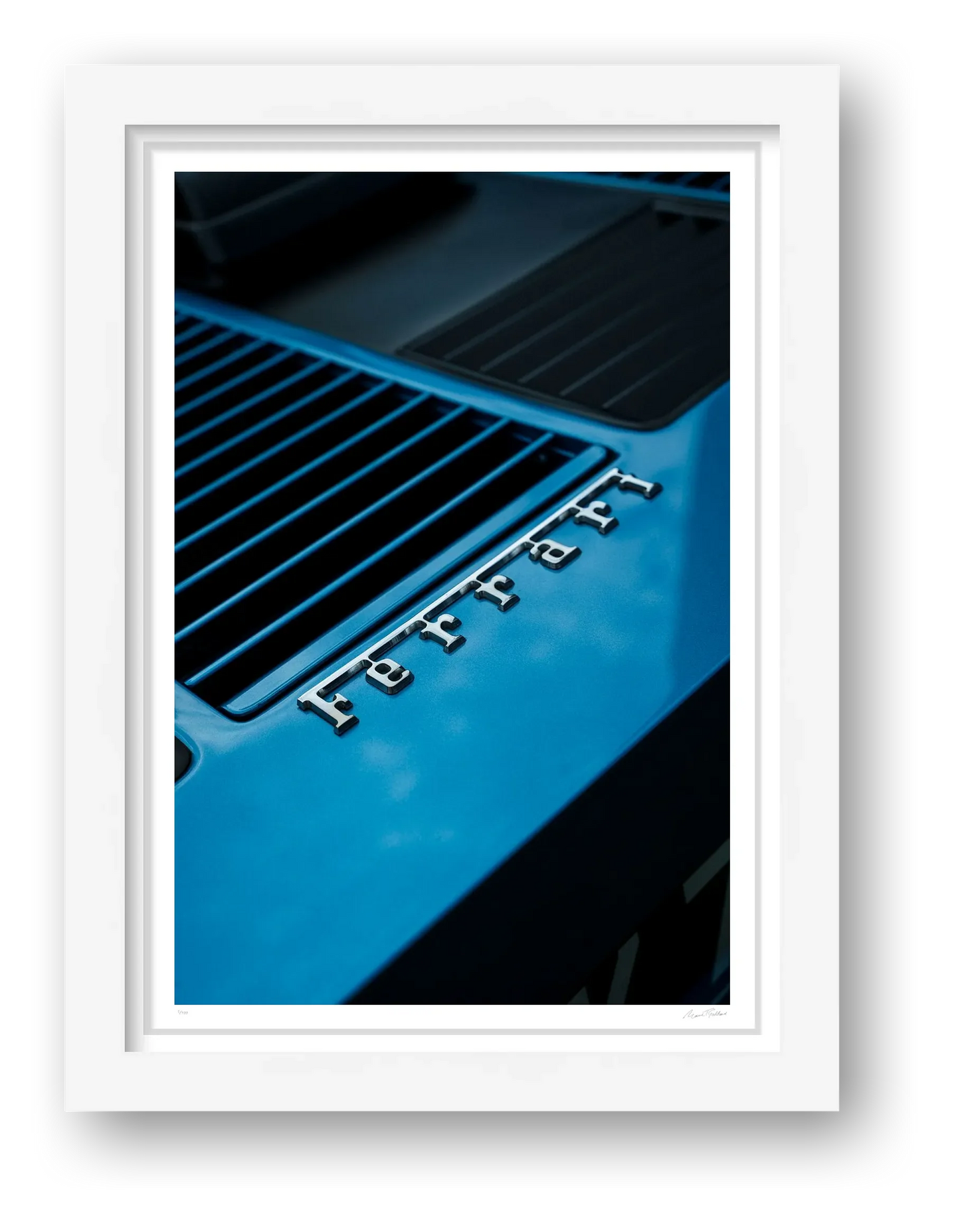 The Electric Blue Boxer — framed