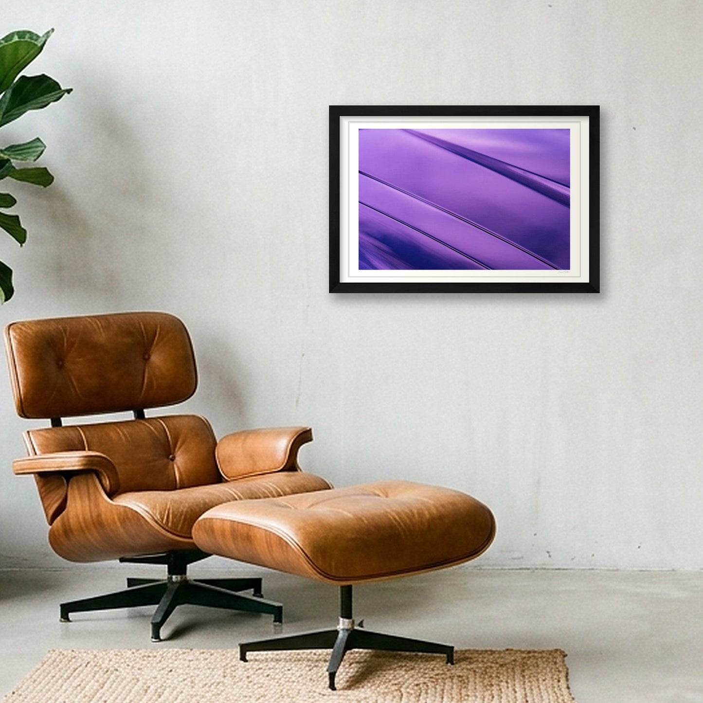 The Silk Cat — 45×30cm, 18×12" Black Frame