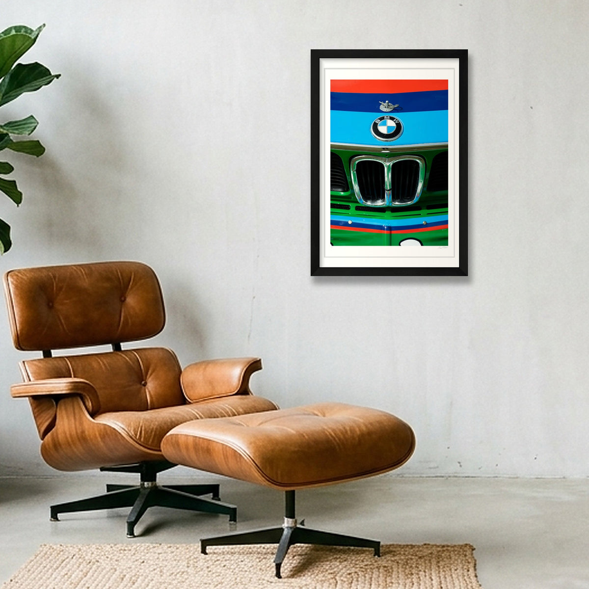 A Nose Ahead - BMW — 30×45cm, 12×18" Black Frame