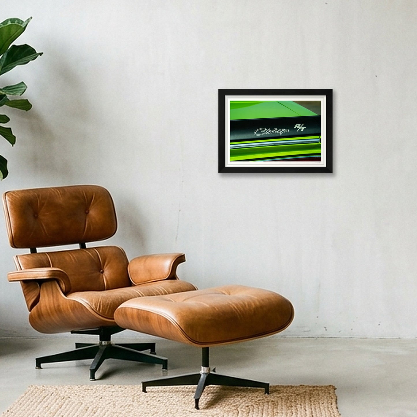 Lime_Challenger — A4 (30×21cm, 12×8") Black Frame