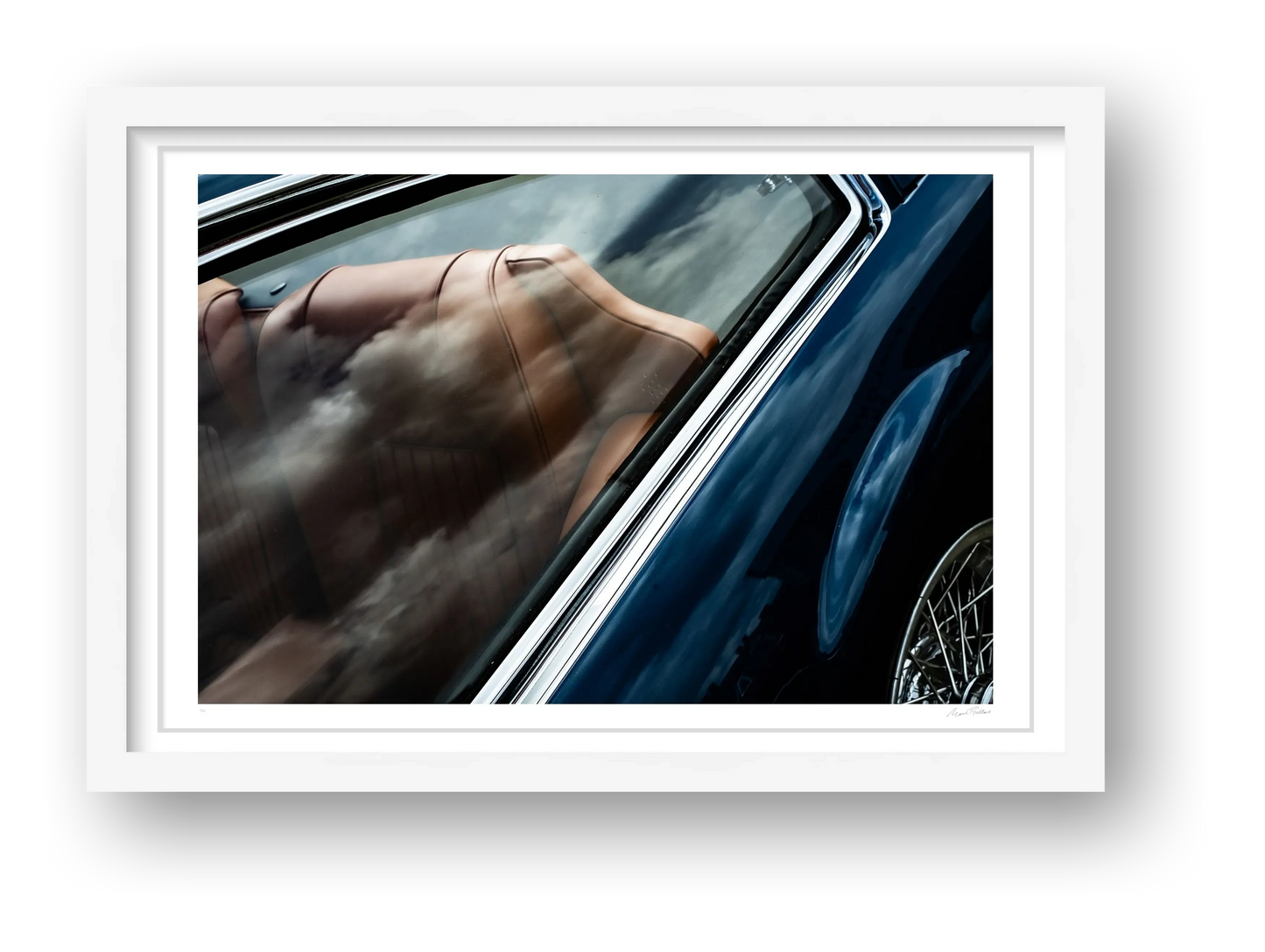 Leather and Chrome - Monteverdi — framed