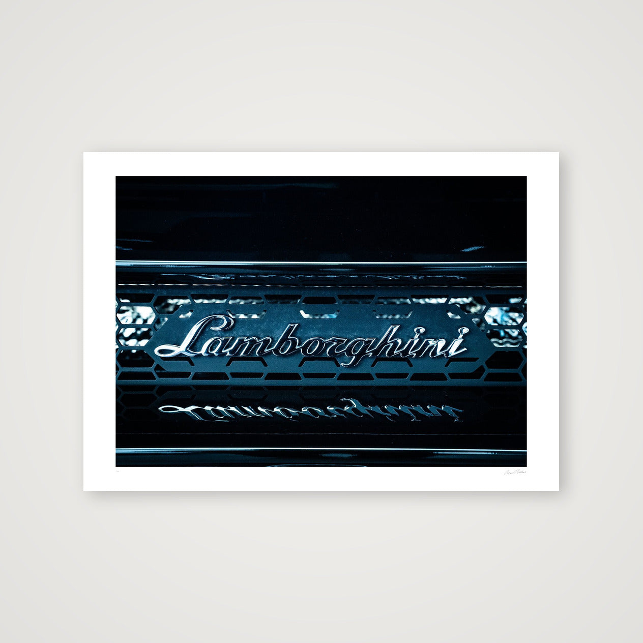 Lambo Electric Blue — 59×42cm, 23×17" Print only