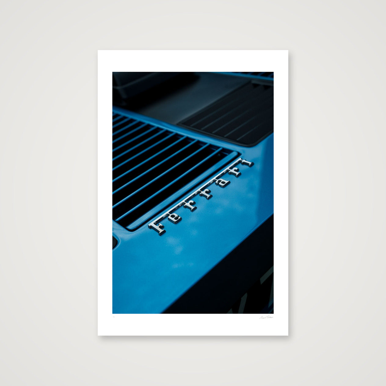 The Electric Blue Boxer — 30×45cm, 12×18" Print only