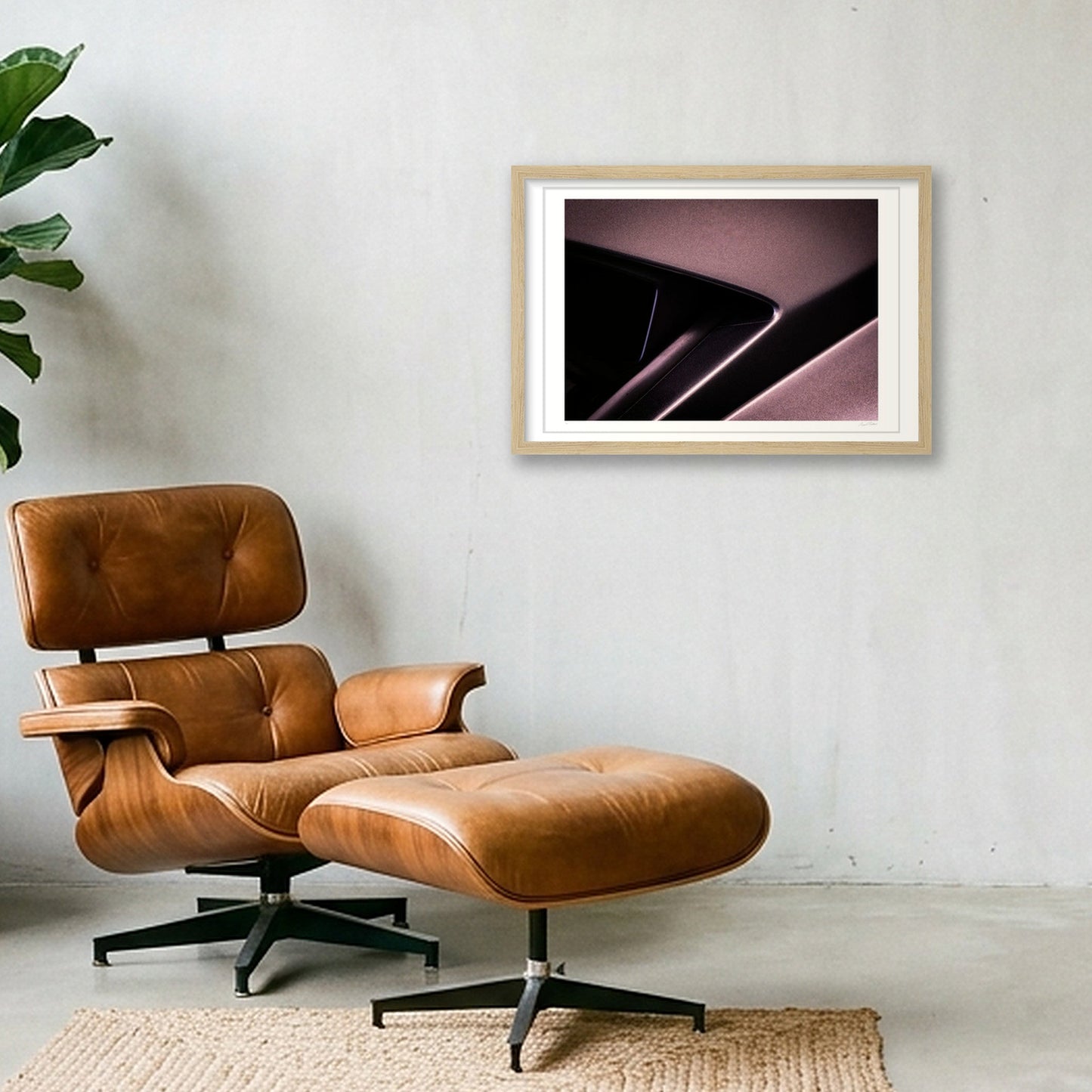 Dark Matter — 45×30cm, 18×12" Oak Frame