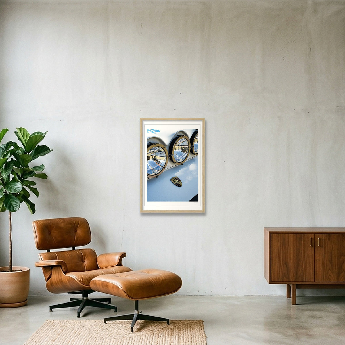Eyes on Dakar — 40×60cm, 16×24" Oak Frame