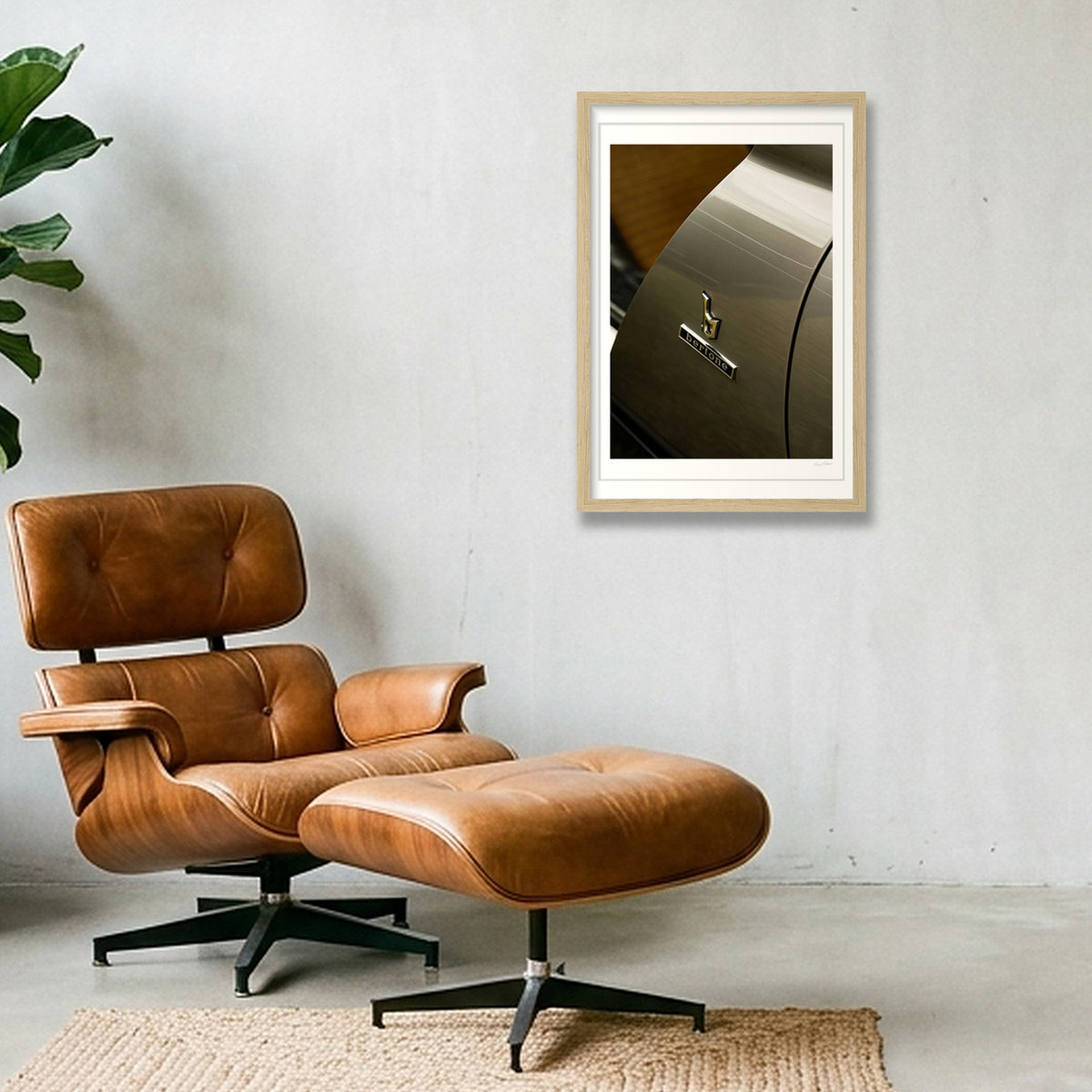 Argento Indianapolis — 30×45cm, 12×18" Oak Frame
