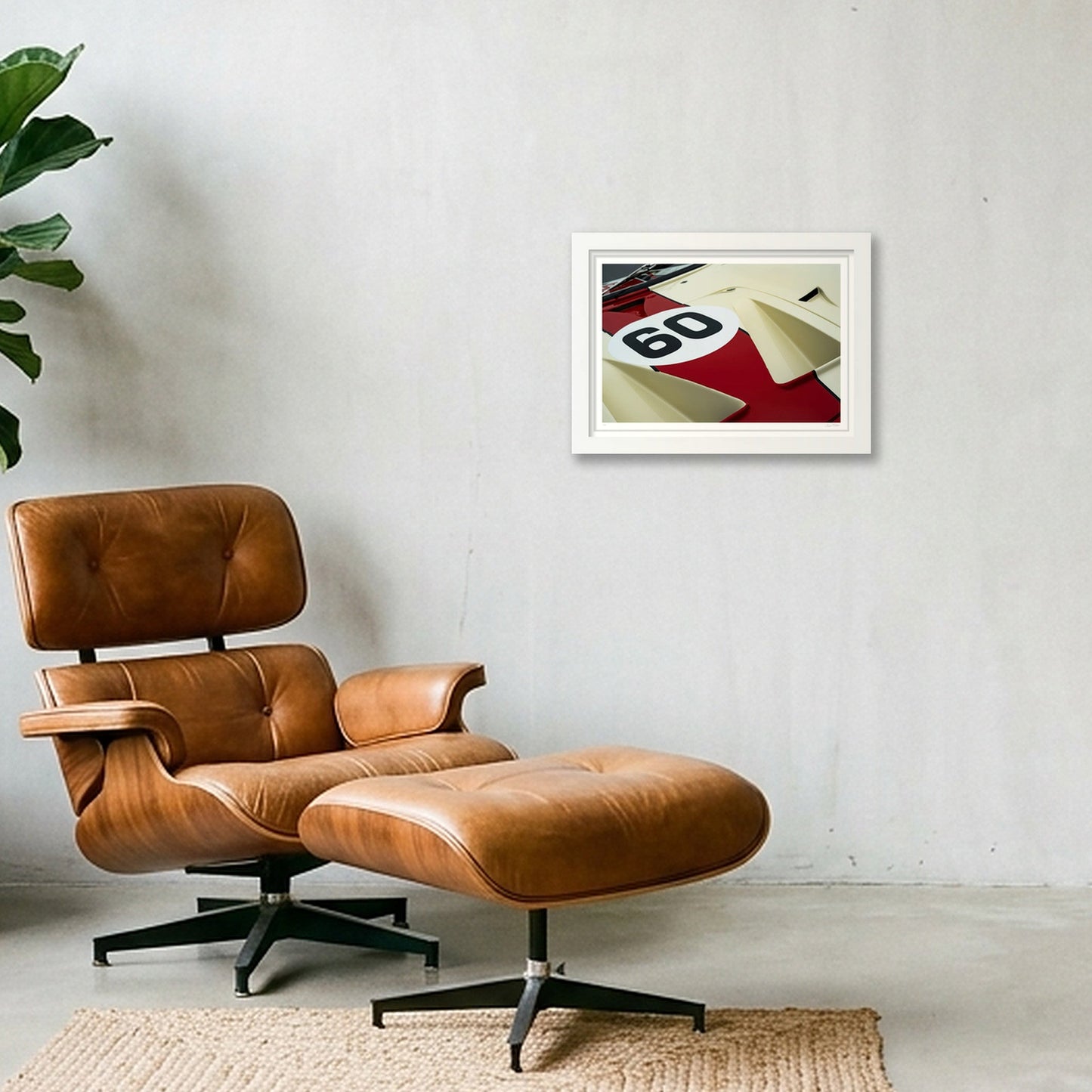 Maroon & Ivory — A4 (30×21cm, 12×8") White Frame