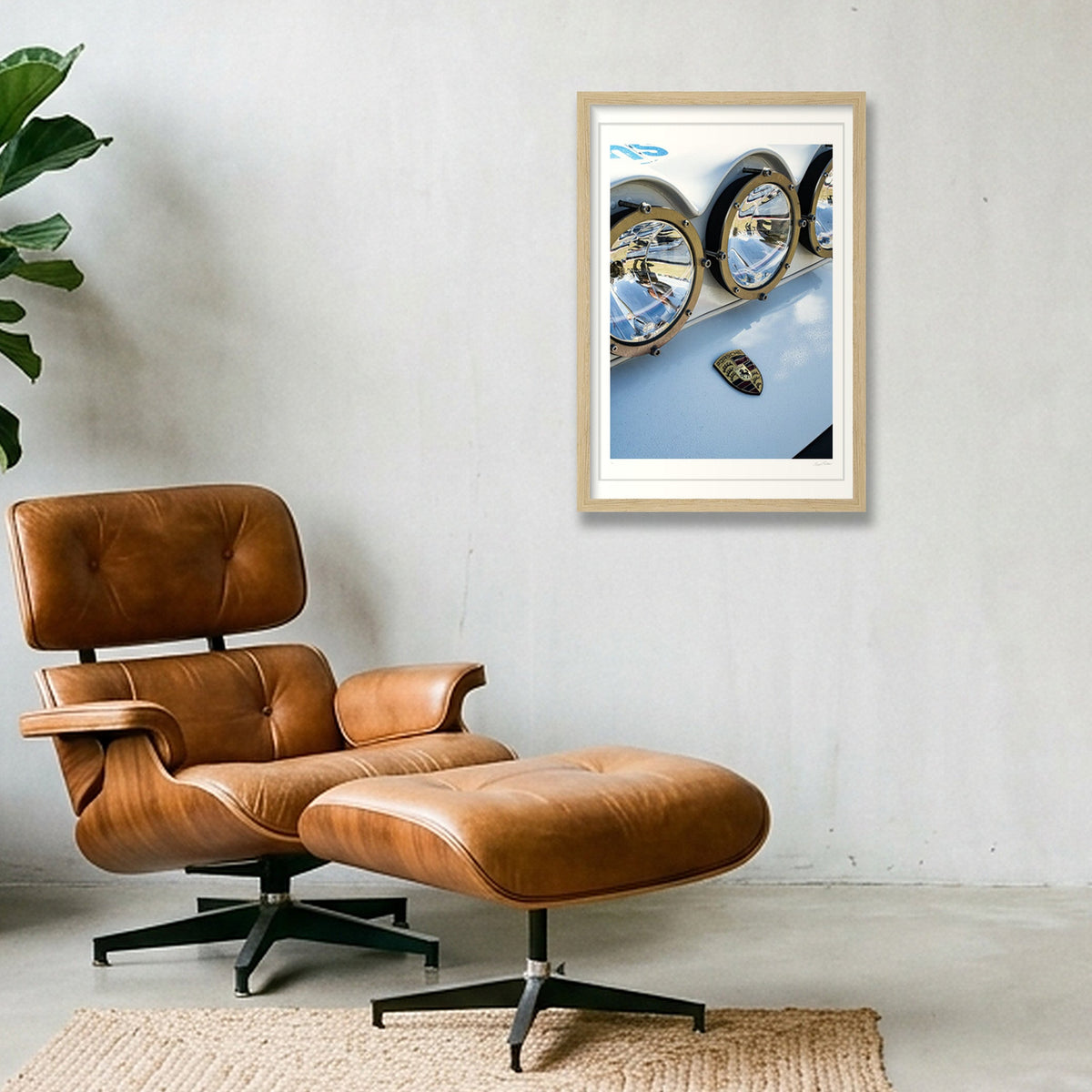 Eyes on Dakar — 30×45cm, 12×18" Oak Frame