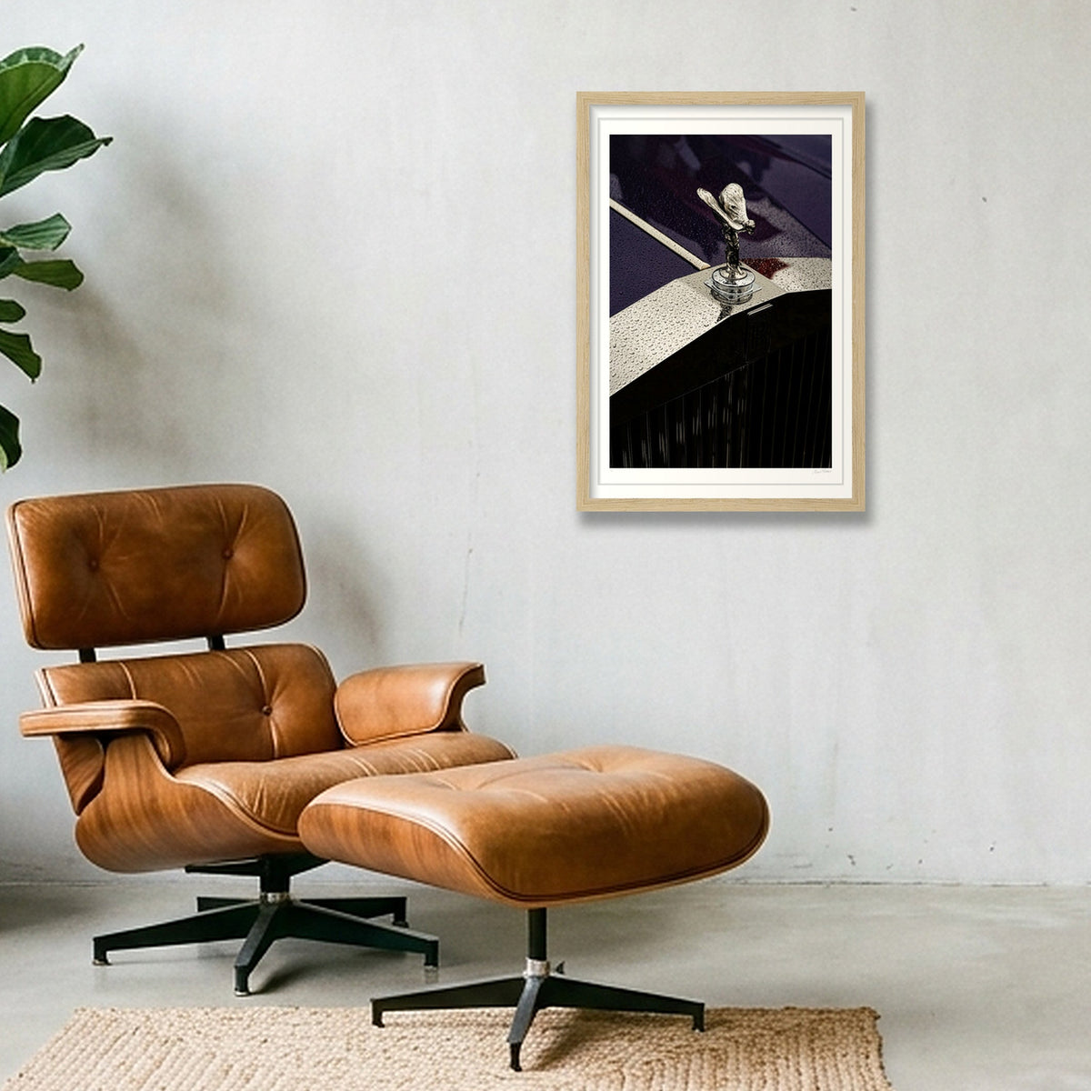 Ecstasy on a Ledge — 30×45cm, 12×18" Oak Frame