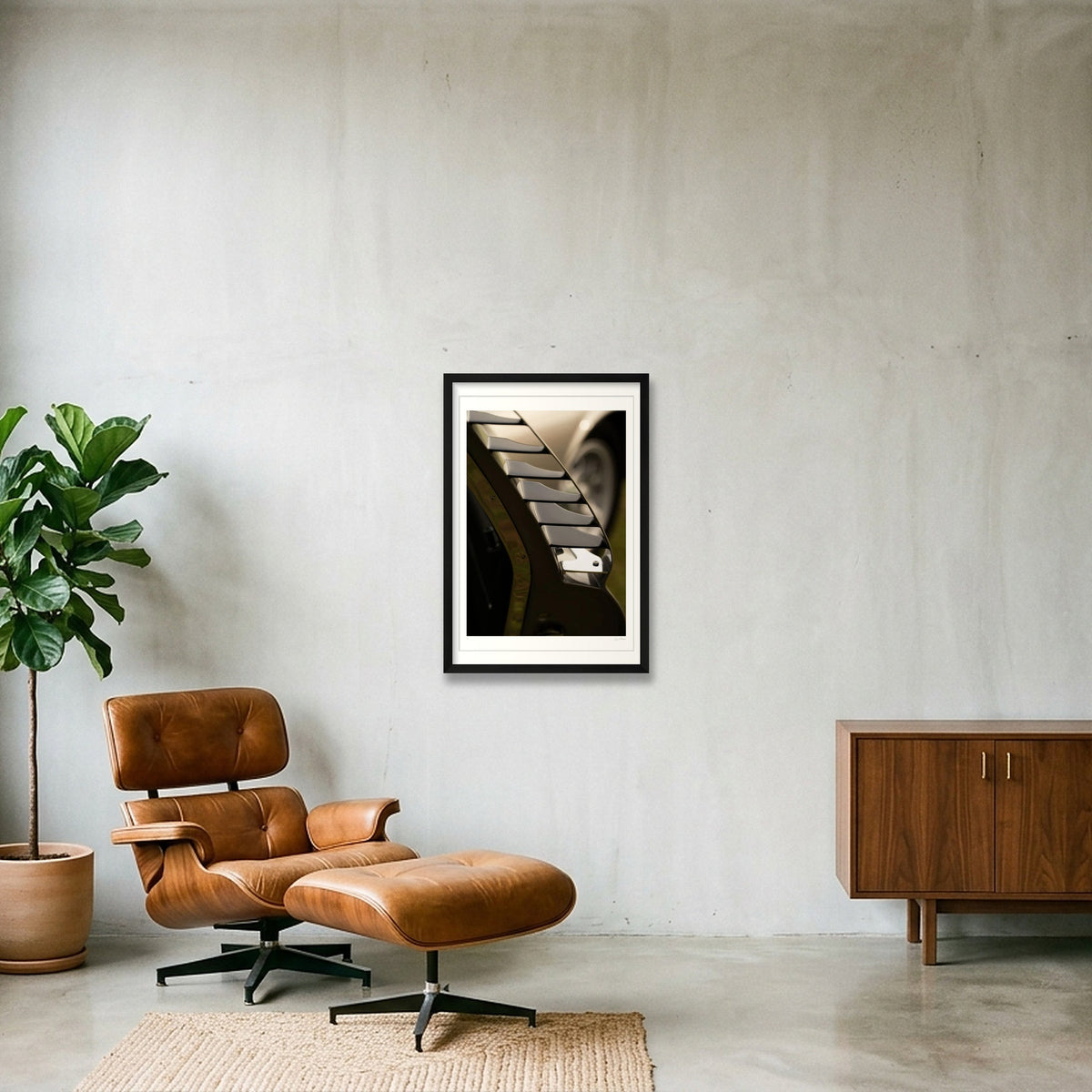 Chrome Gills — 40×60cm, 16×24" Black Frame