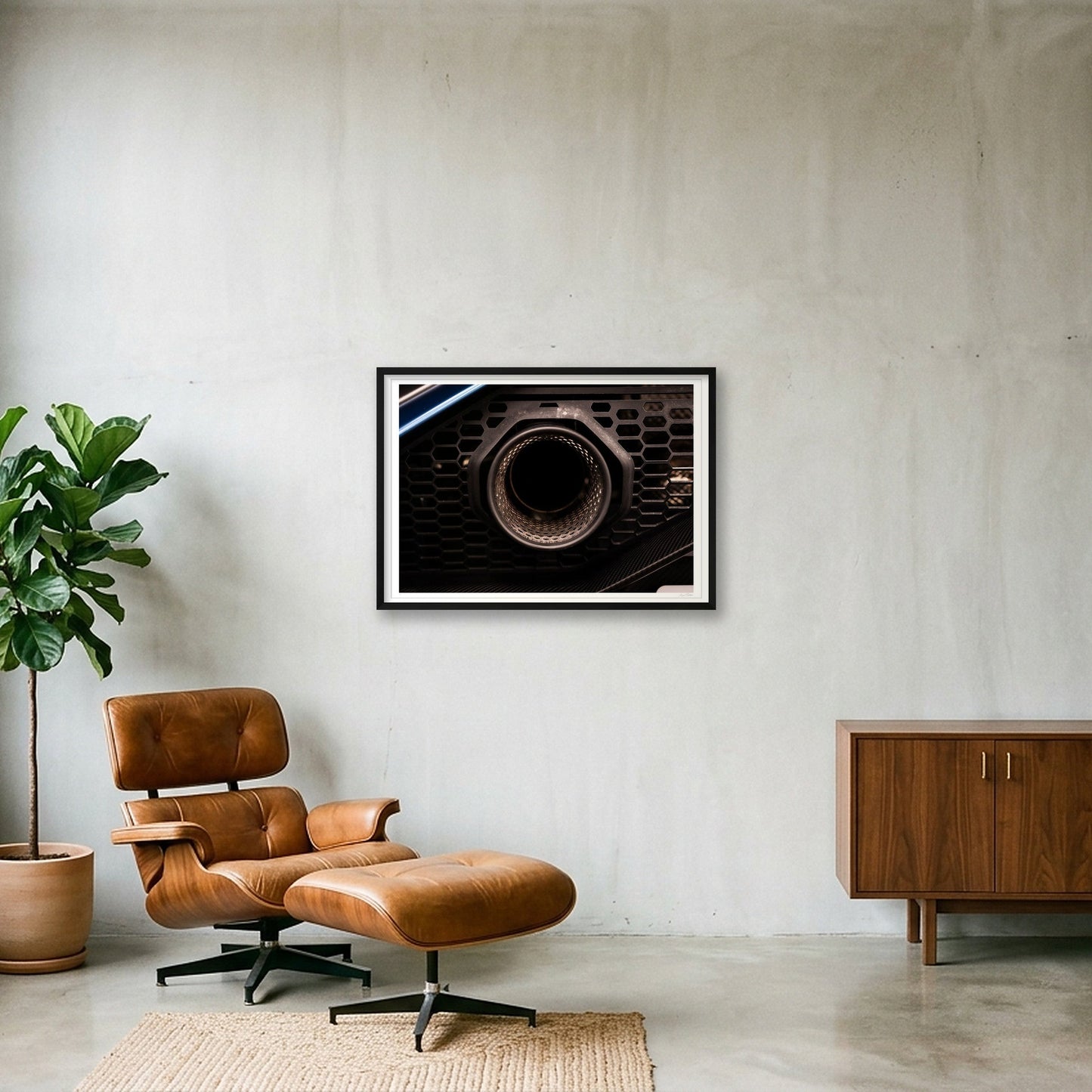 The Kraken's Breath — 84×59cm, 33×23" Black Frame