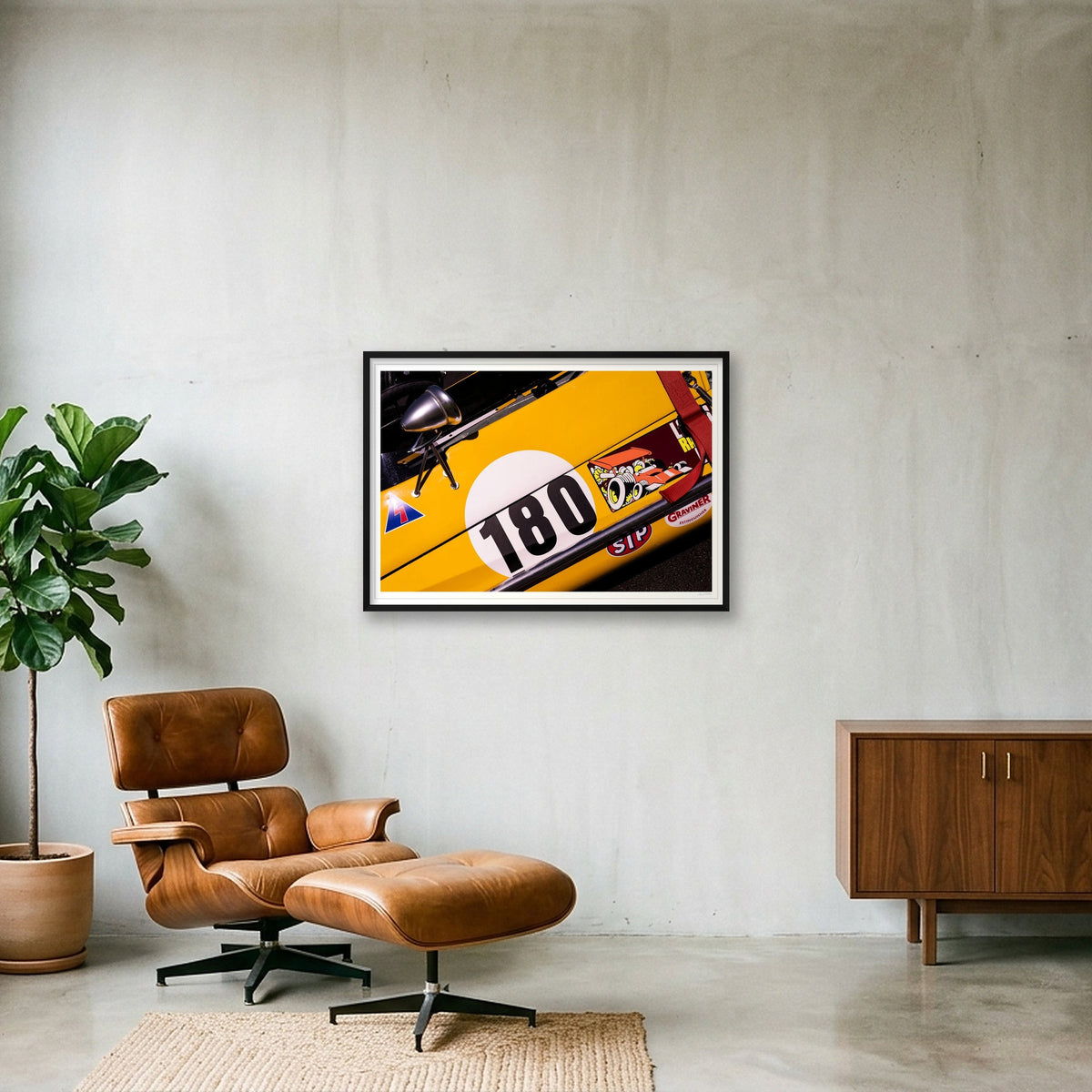 One Hunded and Eighty — 100×70cm, 39×28" Black Frame
