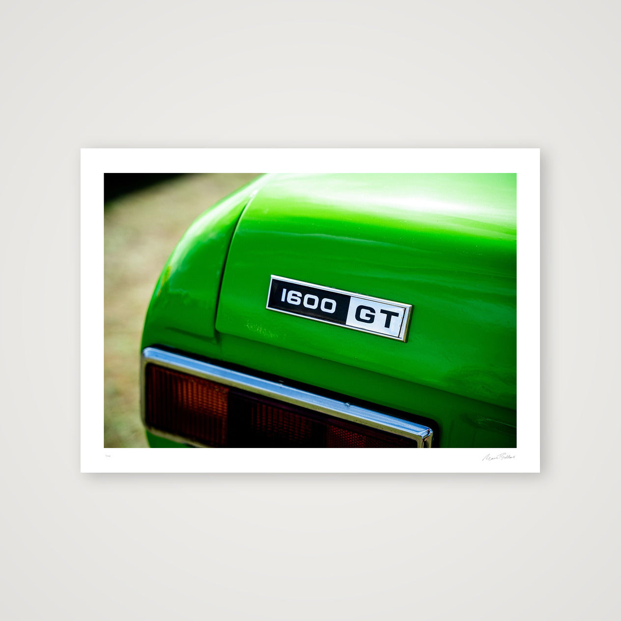 Grand Lime_Tourer — A4 (30×21cm, 12×8") Print only