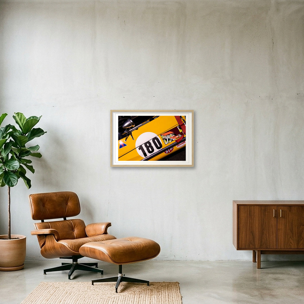 One Hunded and Eighty — 60×40cm, 24×16" Oak Frame