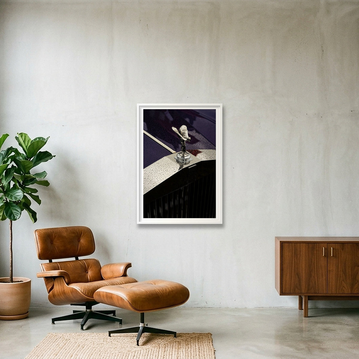 Ecstasy on a Ledge — 70×100cm, 28×39" White Frame