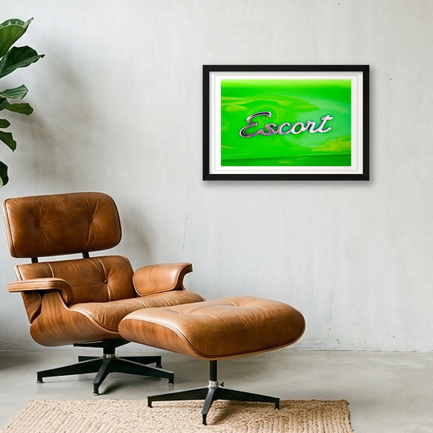 Lime_Escort — 45×30cm, 18×12" Black Frame