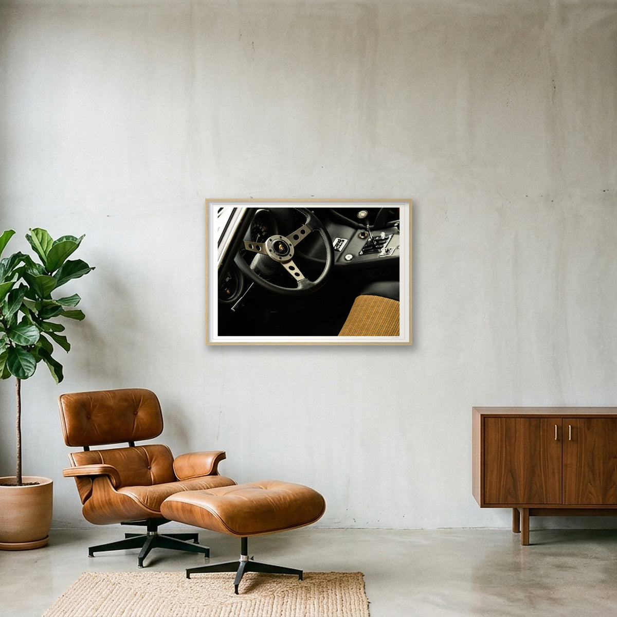 The Italian Suit — 100×70cm, 39×28" Oak Frame