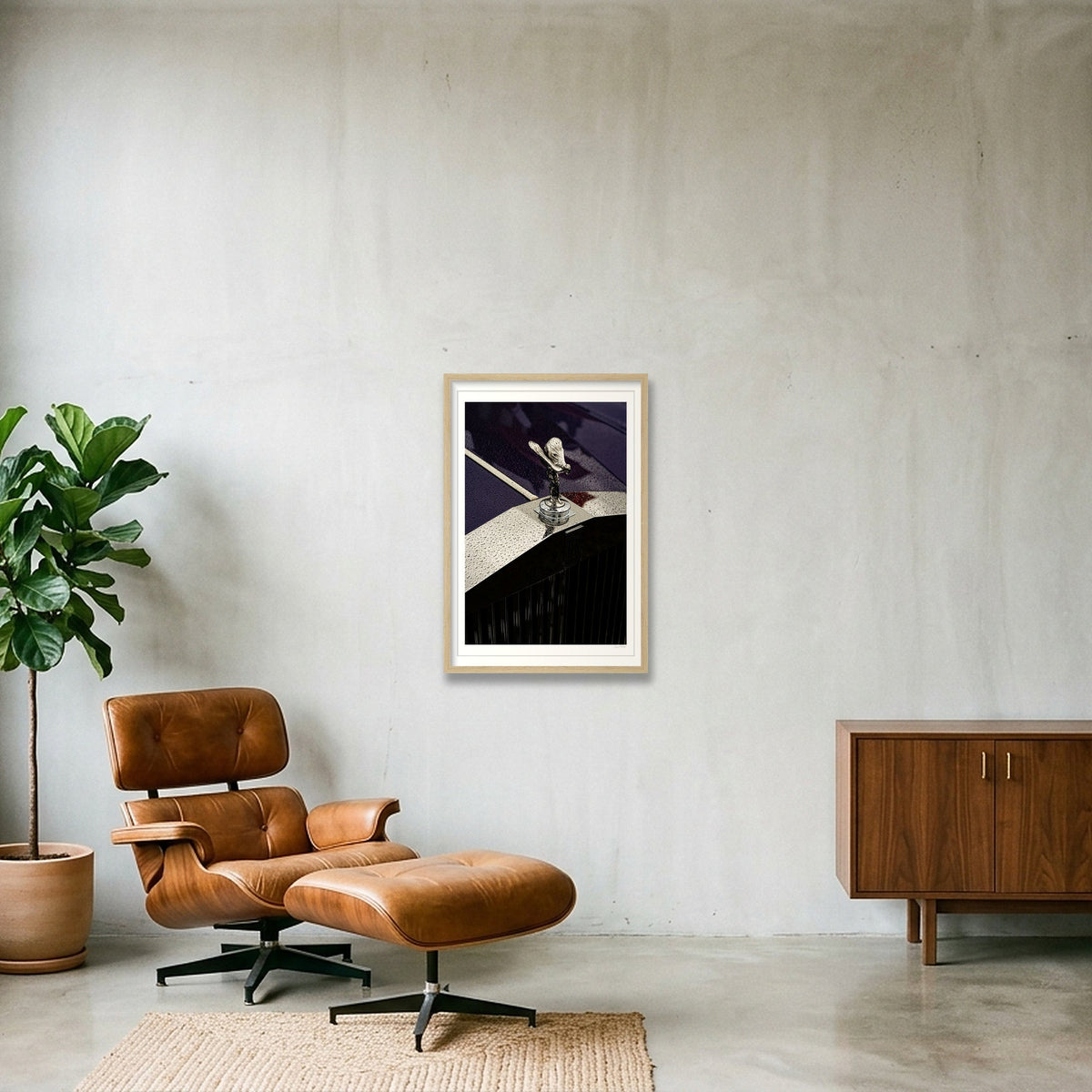 Ecstasy on a Ledge — 40×60cm, 16×24" Oak Frame