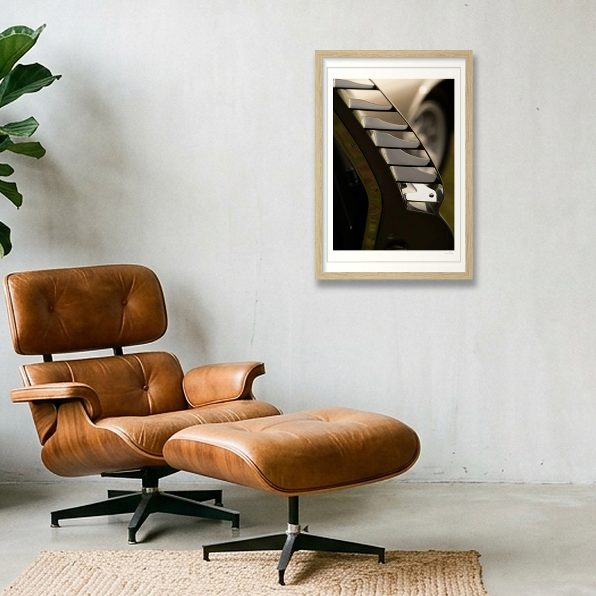 Chrome Gills — 30×45cm, 12×18" Oak Frame