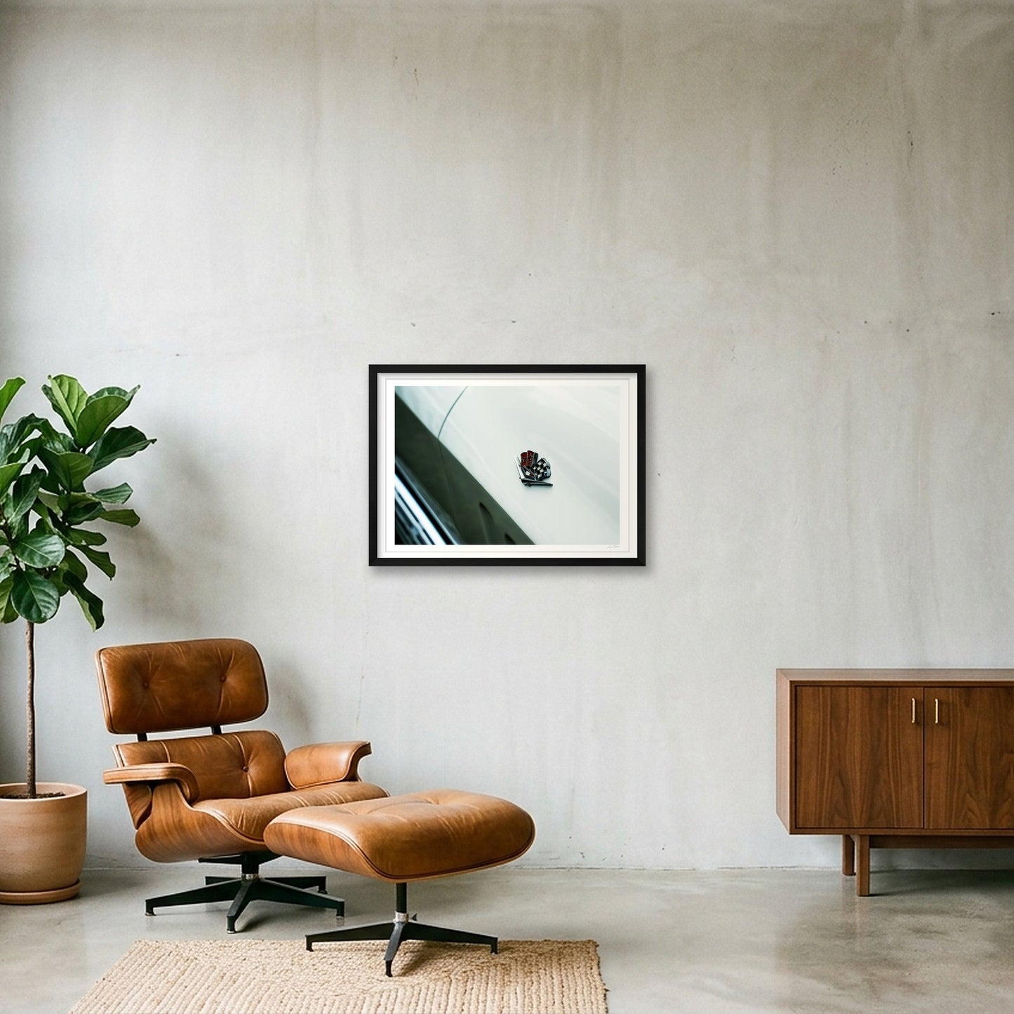American White — 59×42cm, 23×17" Black Frame