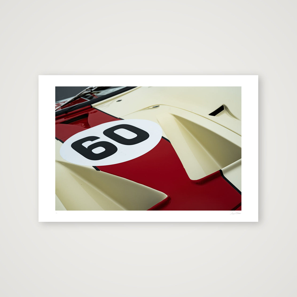 Maroon & Ivory — 45×30cm, 18×12" Print only
