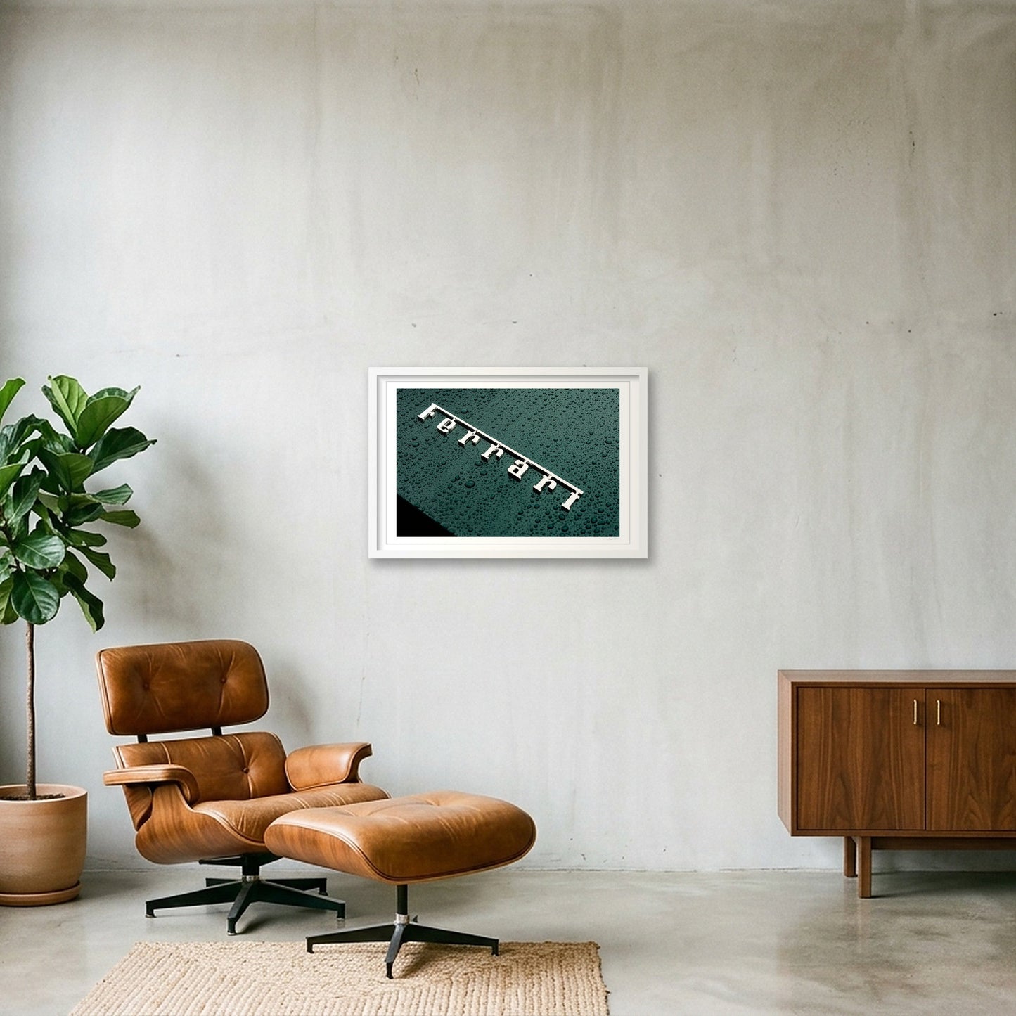 Scuderia on Green — 60×40cm, 24×16" White Frame