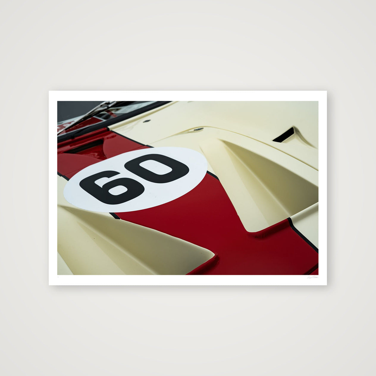 Maroon & Ivory — 100×70cm, 39×28" Print only
