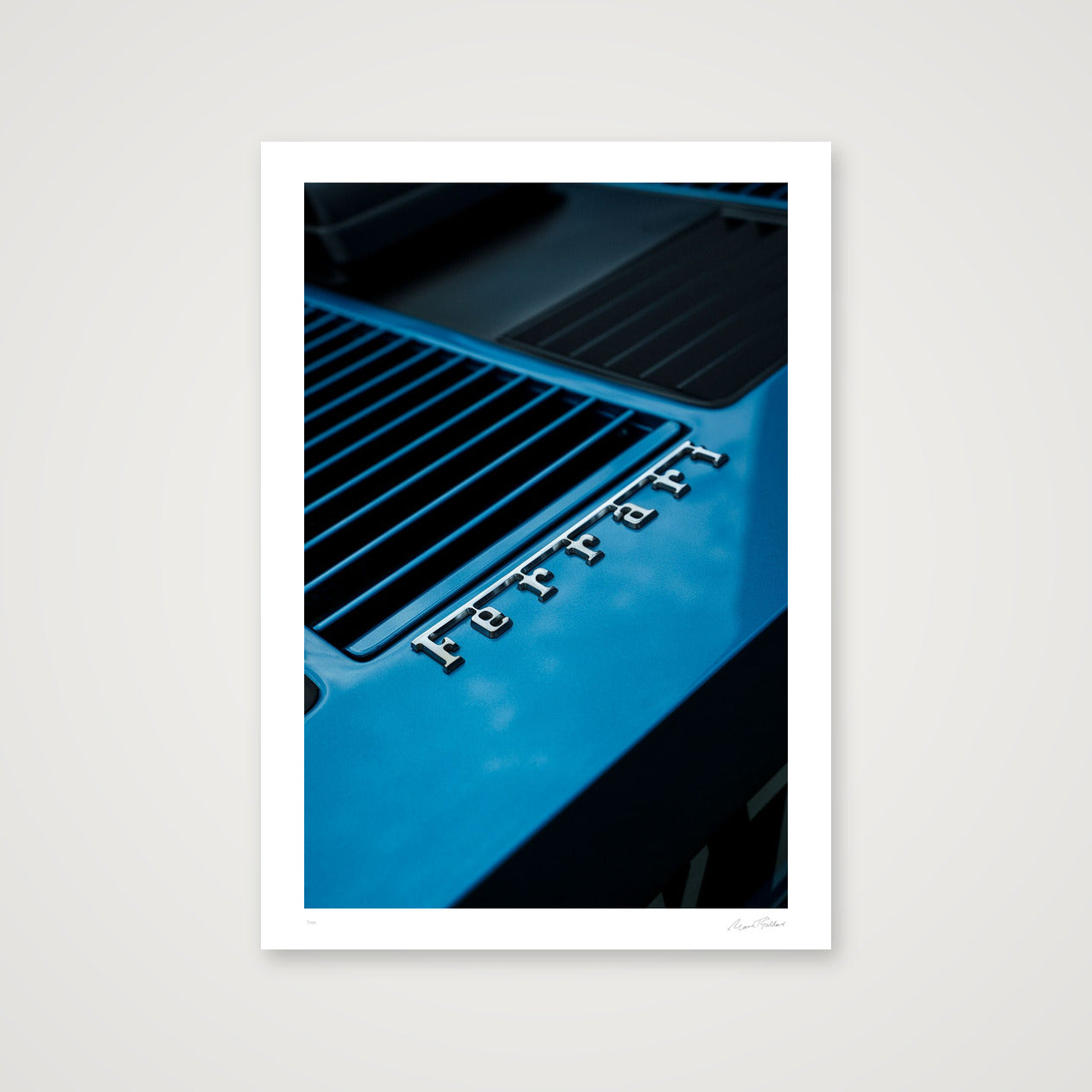 The Electric Blue Boxer — A4 (21×30cm, 8×12") Print only