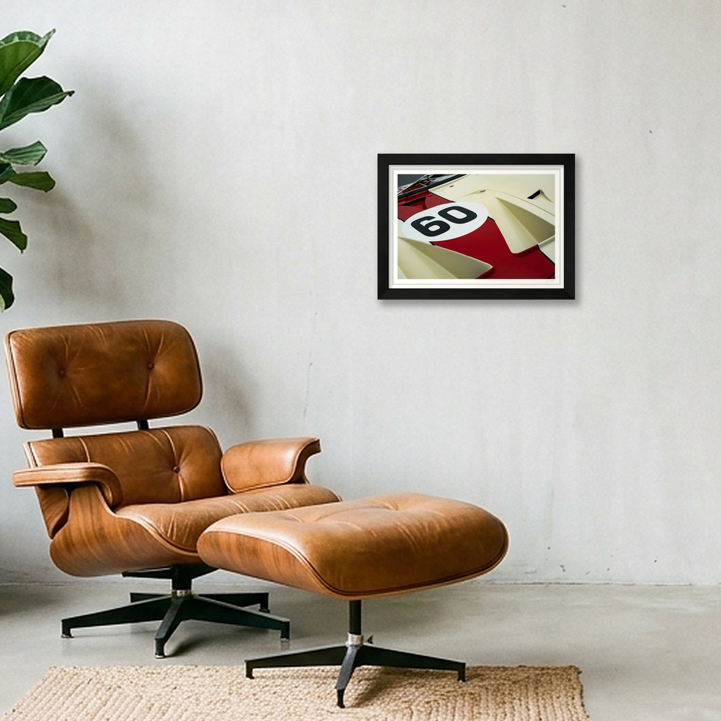 Maroon & Ivory — A4 (30×21cm, 12×8") Black Frame