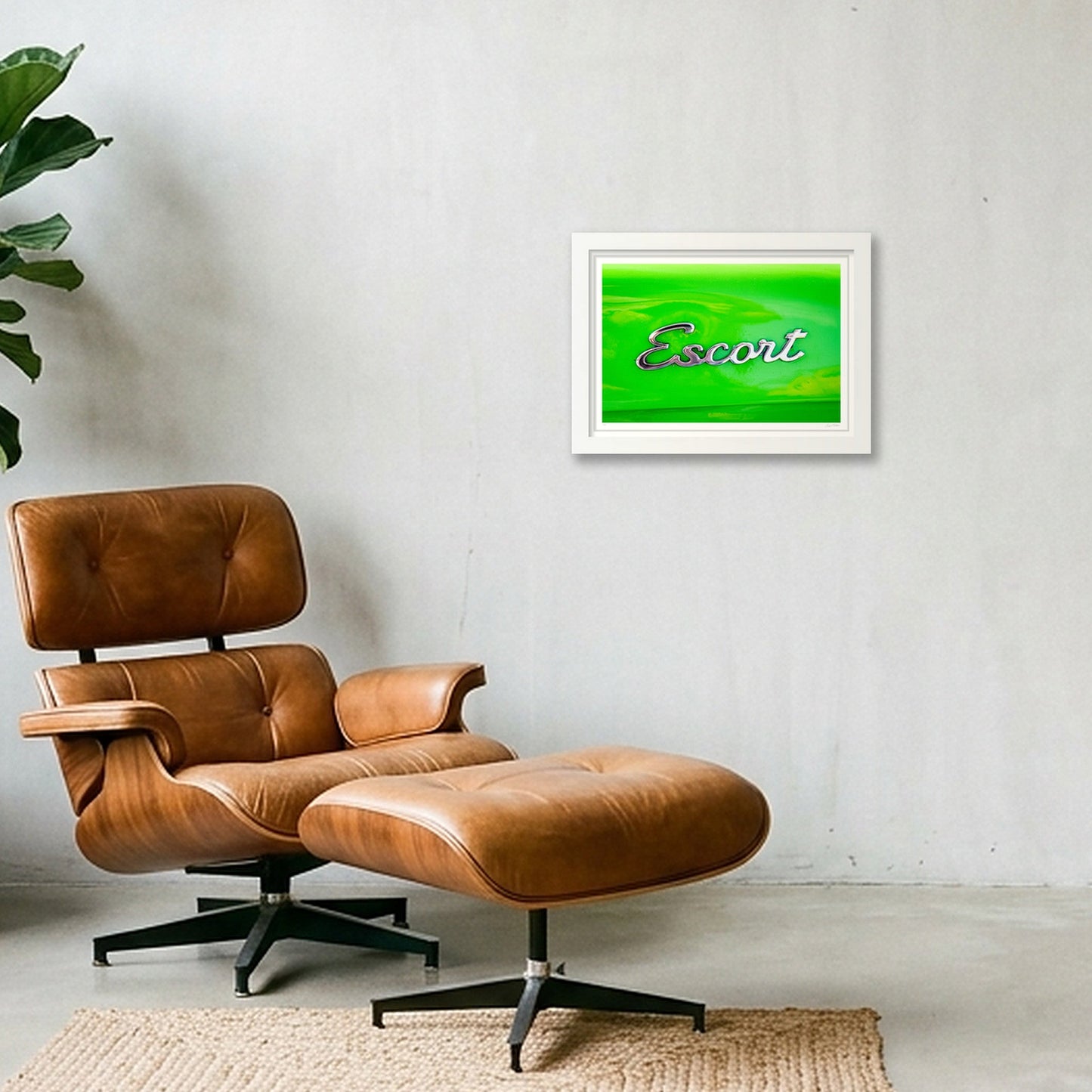Lime_Escort — A4 (30×21cm, 12×8") White Frame