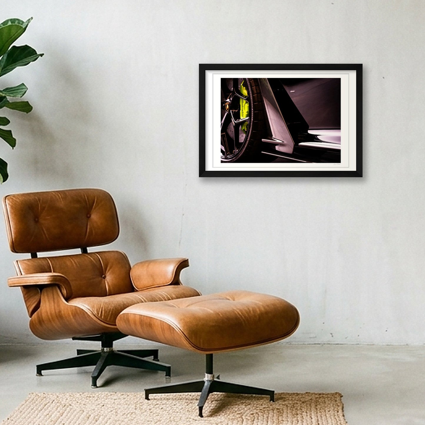 Carbon Stride — 45×30cm, 18×12" Black Frame