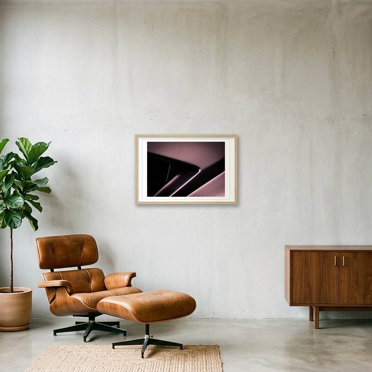 Dark Matter — 60×40cm, 24×16" Oak Frame