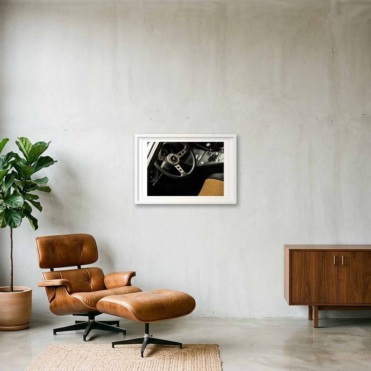 The Italian Suit — 60×40cm, 24×16" White Frame