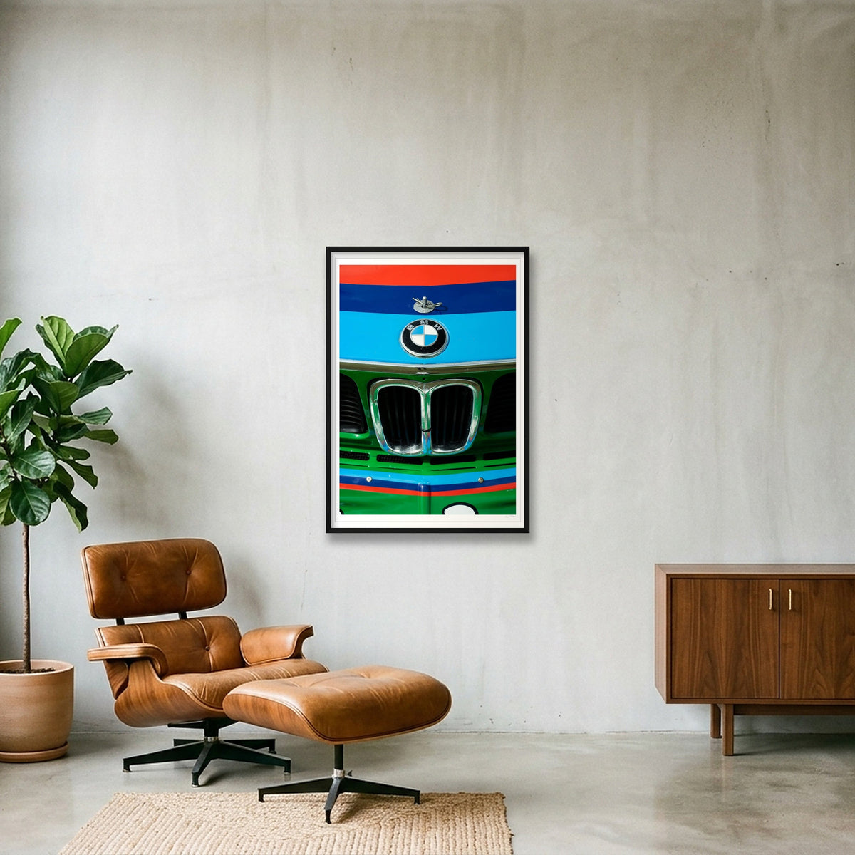 A Nose Ahead - BMW — 70×100cm, 28×39" Black Frame
